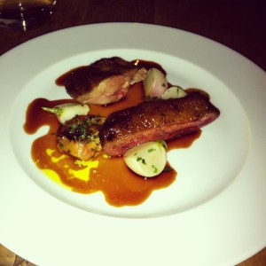 Duck with fois gros
