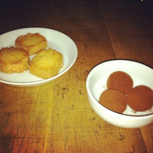 Coconut cookies and truffles
