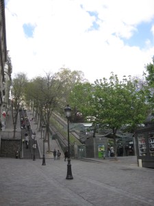 The funiculaire to Sacre Coeur
